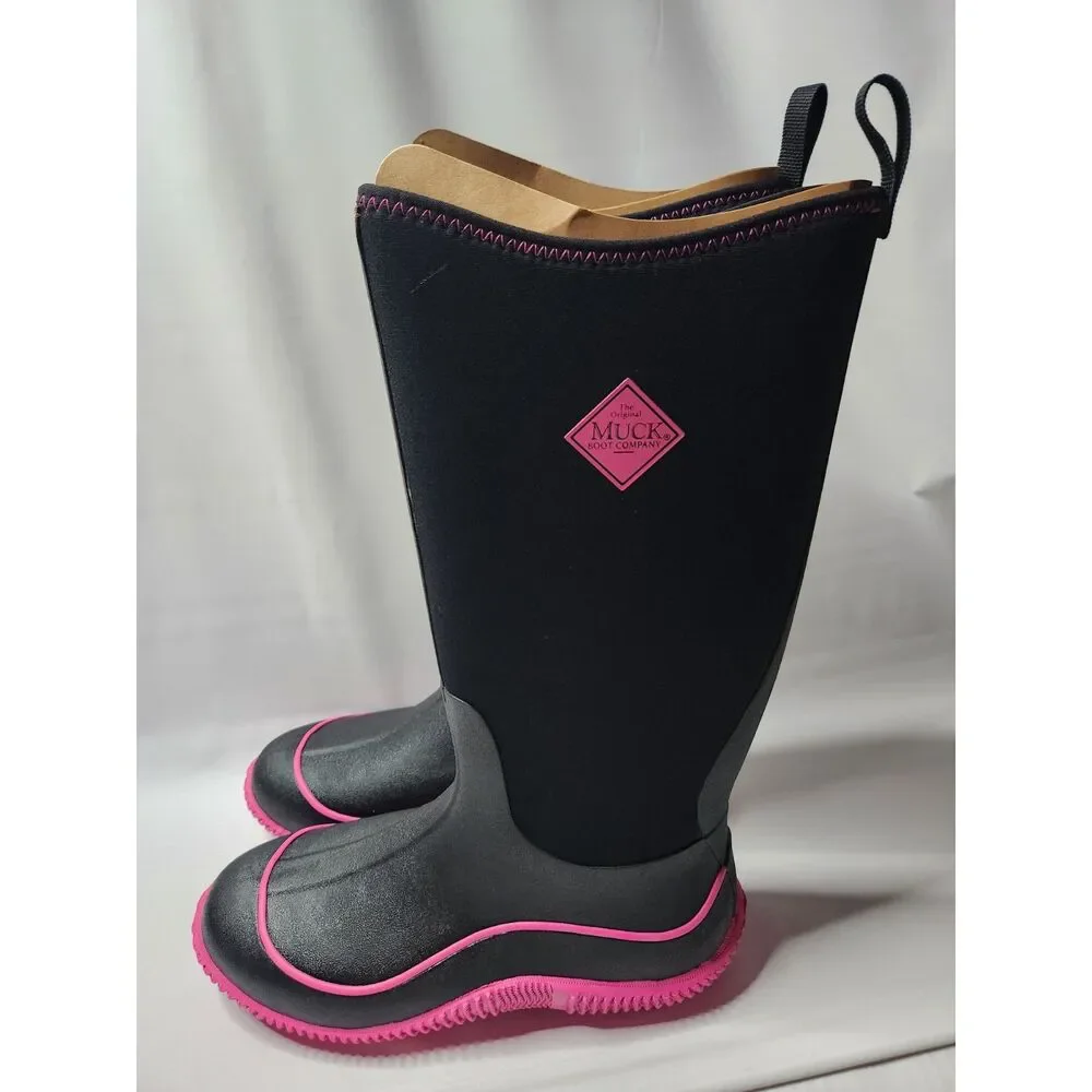 Muck Boot Company Women’s Hale Sporty Multi‑Season Boot Black/Hot Pink Size 11